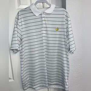 NWT Amen Corner Pima Cotton Striped Masters Golf Polo Shirt Men's XL